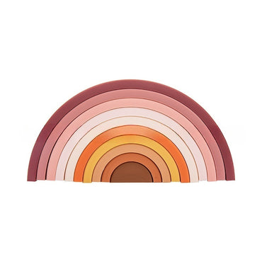 Silicone 10-Grid Rainbow Stacking Blocks