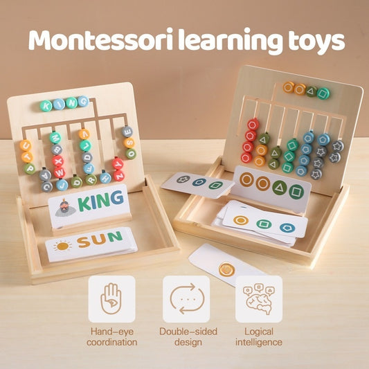 Montessori 26-Letter Shape & Color Recognition Board