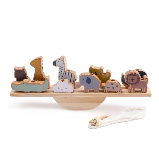 Wooden Animal Balancing & Threading Board