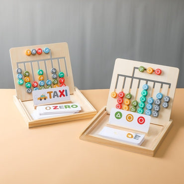 Montessori 26-Letter Shape & Color Recognition Board