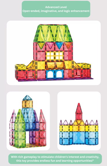 Magnetic Tiles Rainbow 120Pc Mag-Paradise