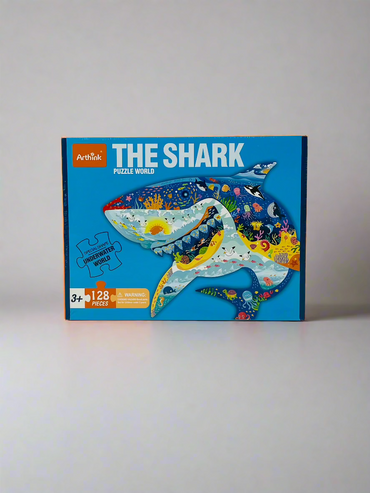 Shark Shape Puzzle 128Pc