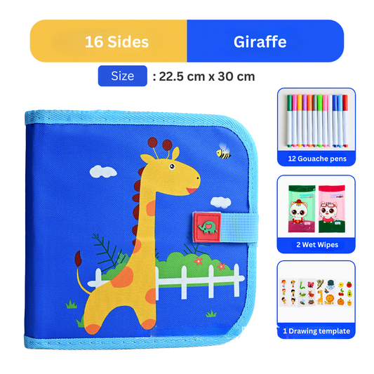 Happy Giraffe Drawing Art Pad