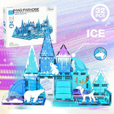 Magnetic Tiles Ice Themed Set 32Pcs Mag-Paradise