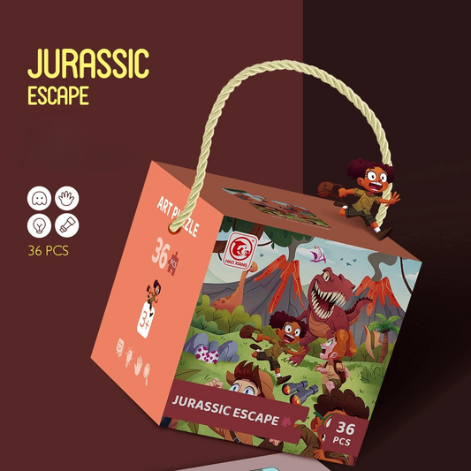 Jurassic Escape Puzzle 36Pc