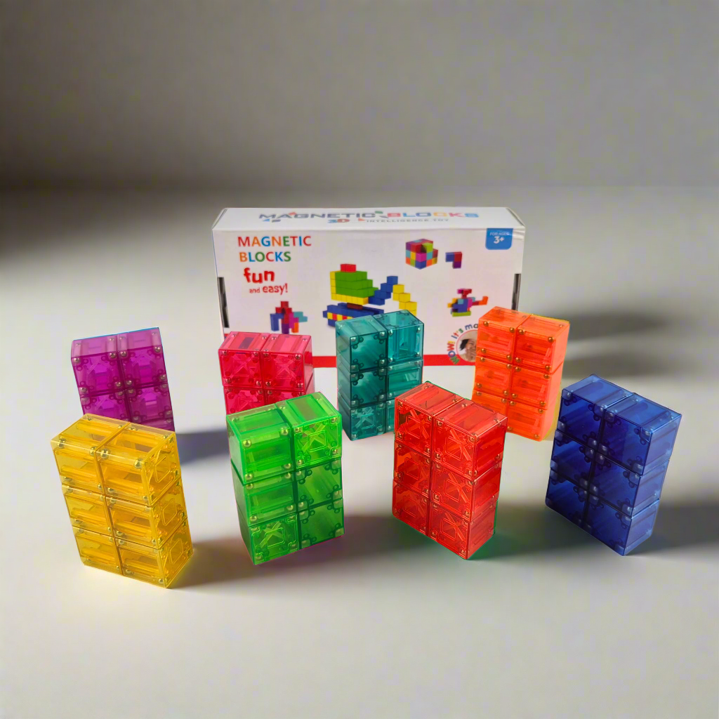 Magnetic Cubes/blocks Building Set 8 colors