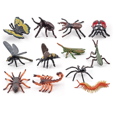 Mini Insect Set – 12-Piece Realistic Bug Mini Figurine Collection
