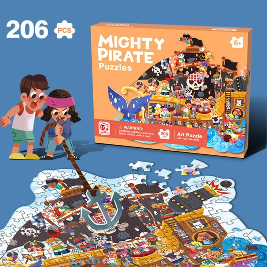 Mighty Pirate Shape Puzzle 295Pc