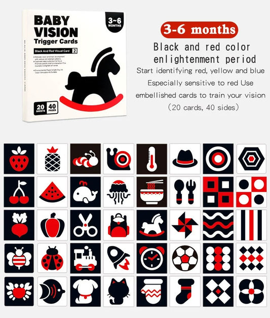 High Contrast Flashcards for 3-6 months