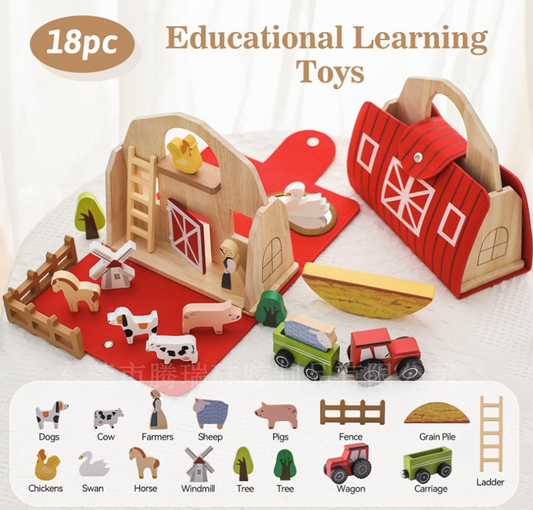 Animal Barn Early Learning Toy Set