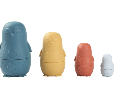 Baby Stacking Toy - Food-Grade Silicone Nesting Dolls