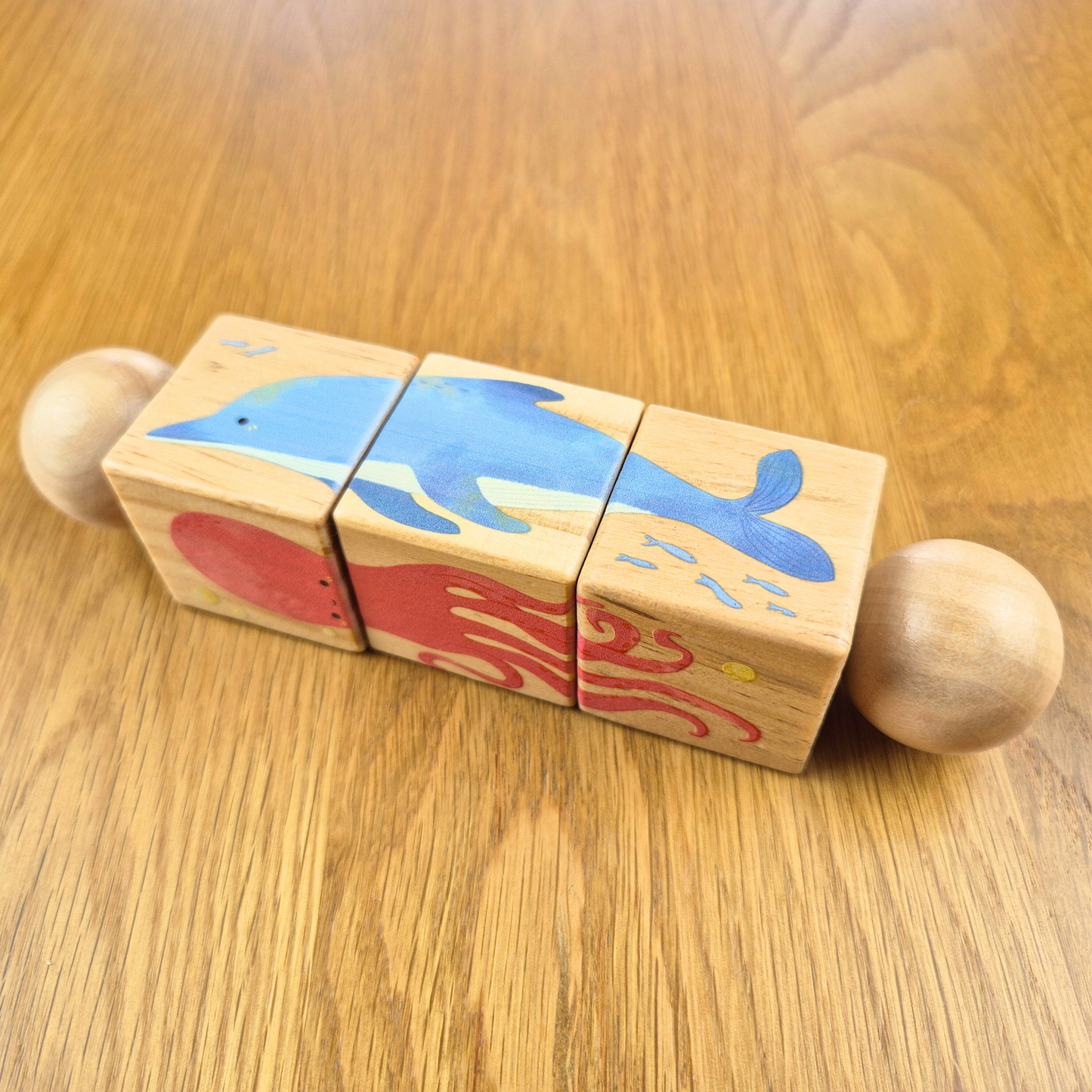 Rotating animal matching rattle Sea animal