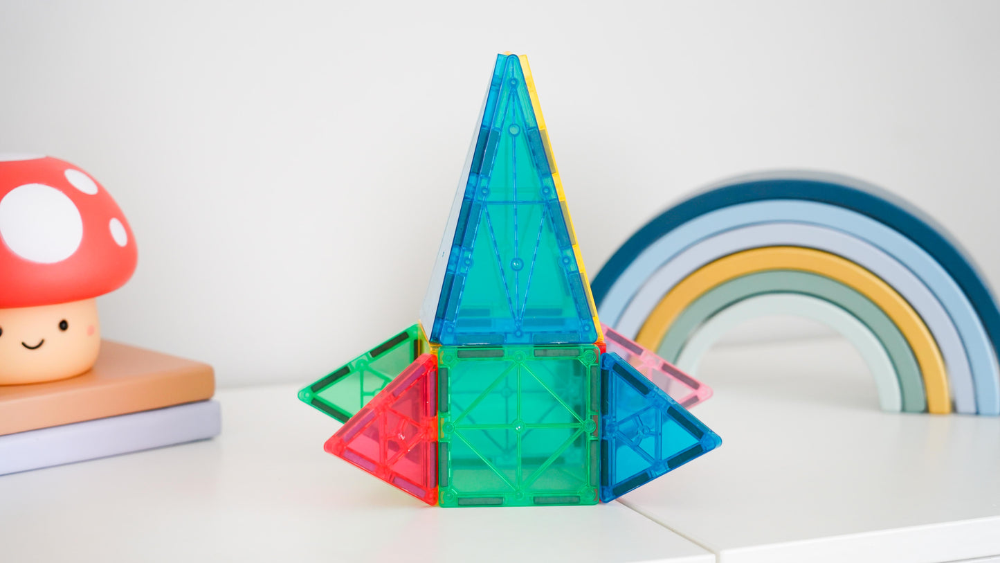 Shapes for Kids 78-Piece Magnetic Tiles Creative Pack