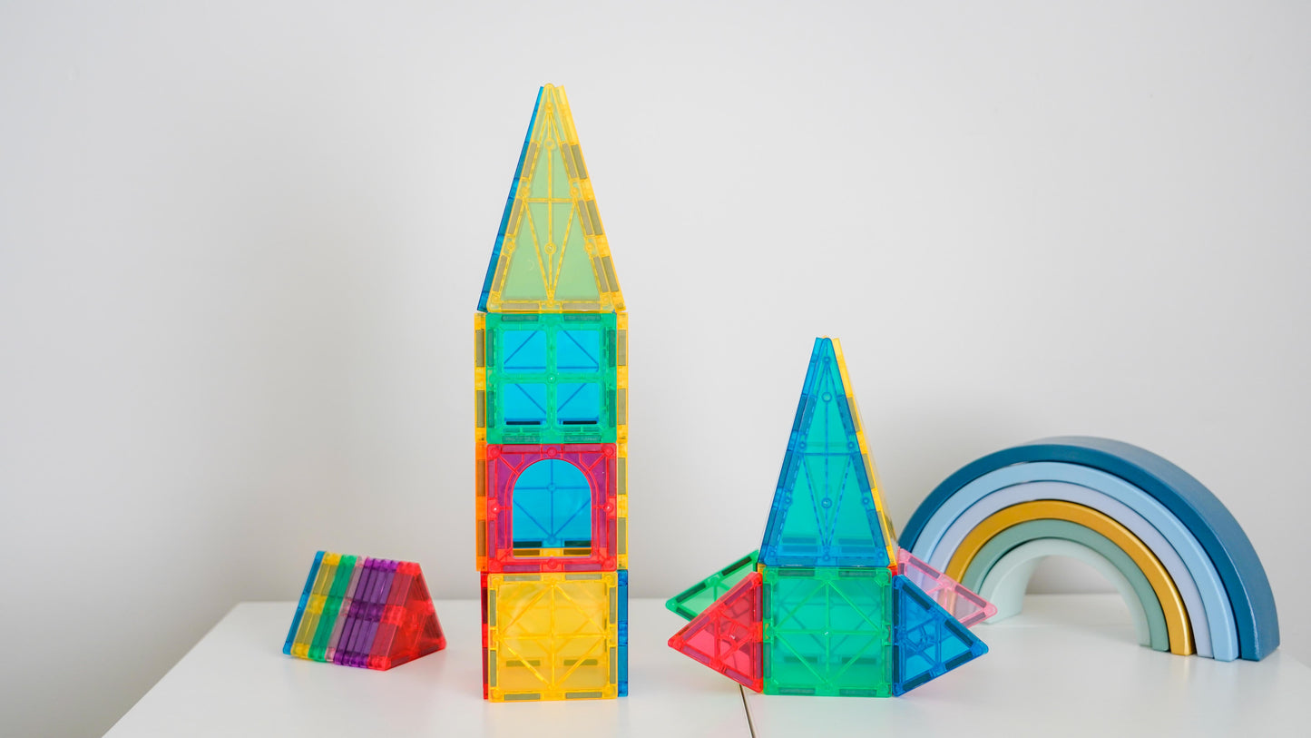 Shapes for Kids 78-Piece Magnetic Tiles Creative Pack