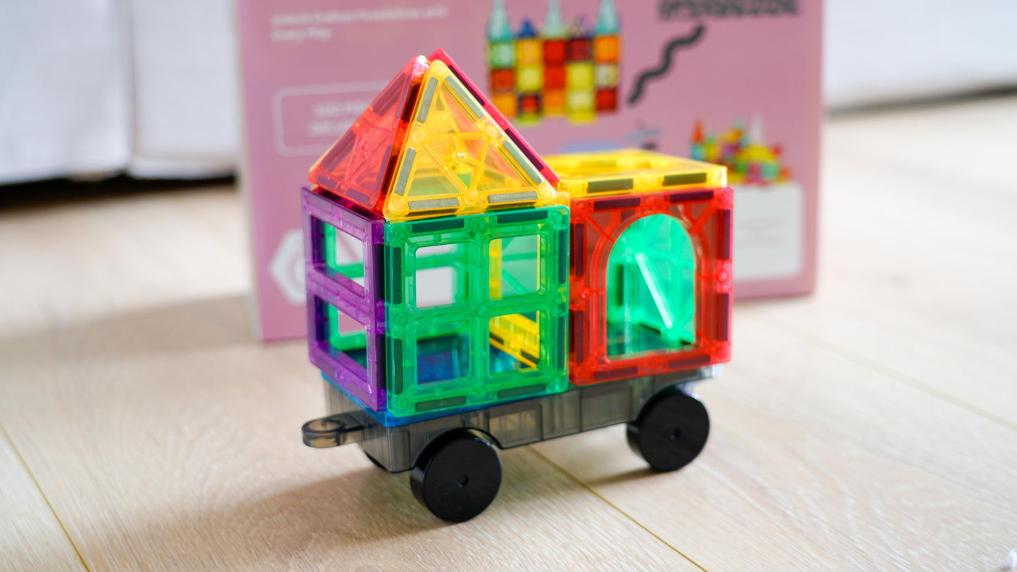 Shapes for Kids 100-Piece Magnetic Tiles Deluxe Pack