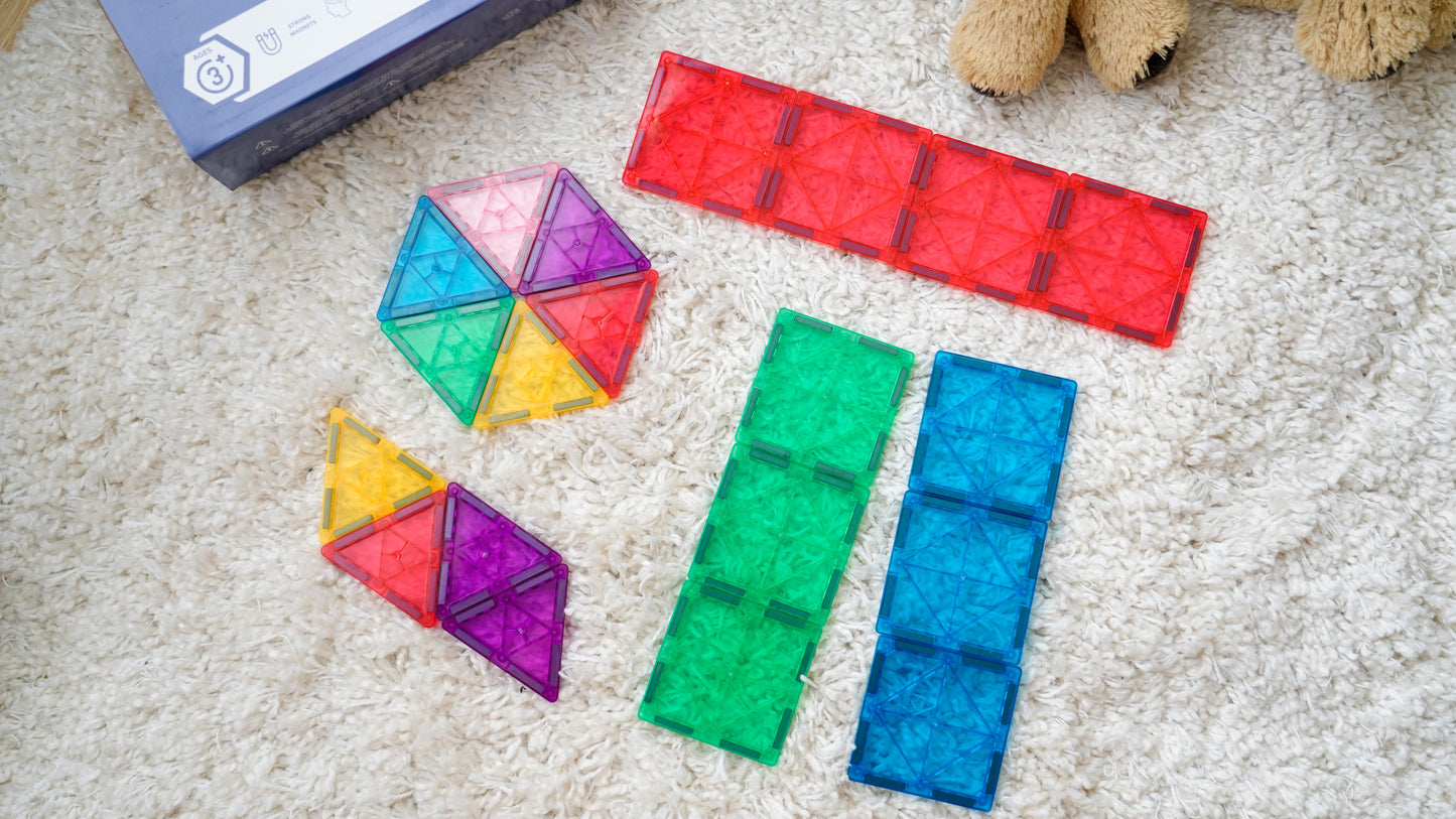 Shapes for Kids 78-Piece Magnetic Tiles Creative Pack