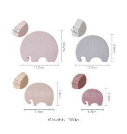 Cartoon Elephant Stacking and Storage Toy Set of 4