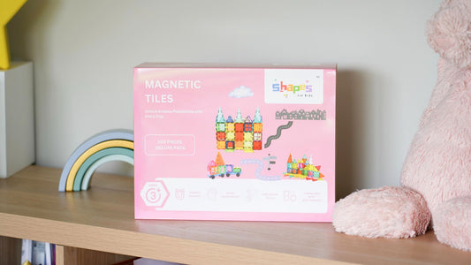 Shapes for Kids 100-Piece Magnetic Tiles Deluxe Pack