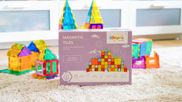 Shapes for Kids 120-Piece Magnetic Tiles Deluxe Pack