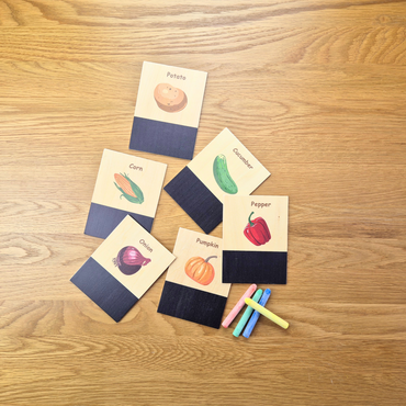 Woodenminiblackboard in display