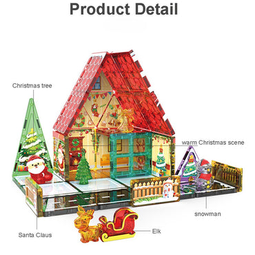 Magnetic Tiles Christmas Themed Set 38 Pcs