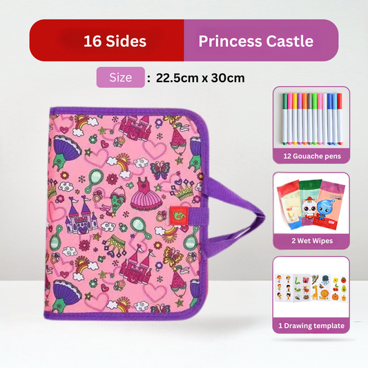 Princess and Castle Drawing Art Pad