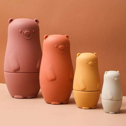 Baby Stacking Toy - Food-Grade Silicone Nesting Dolls