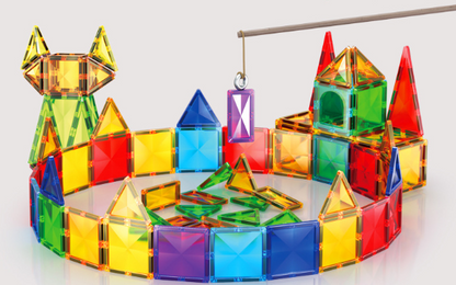 Magnetic Tiles Rainbow 100Pc Mag-Paradise
