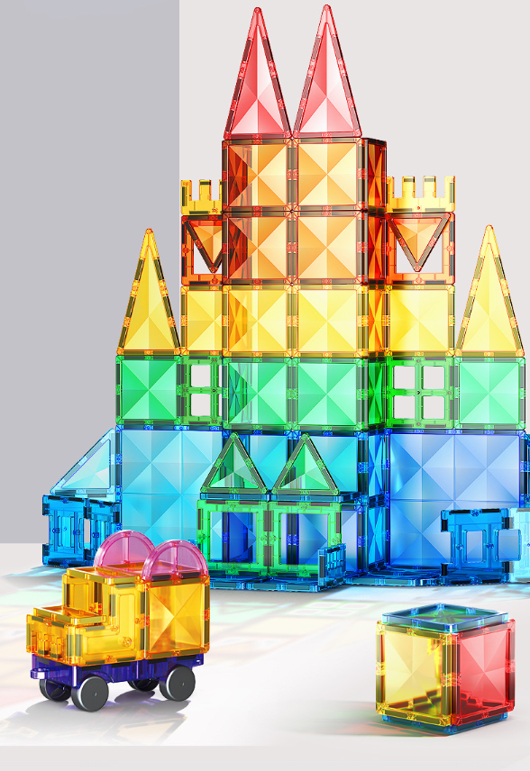 Magnetic Tiles Rainbow 100Pc Mag-Paradise