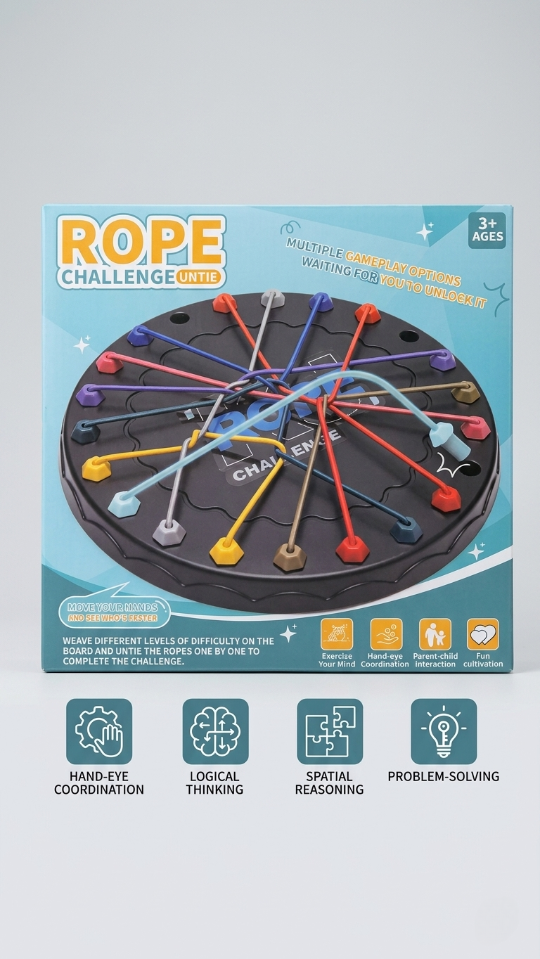 Rope Challenge Untie: 3D Logic Puzzle & Brain Teaser Game for Kids Ages 3+