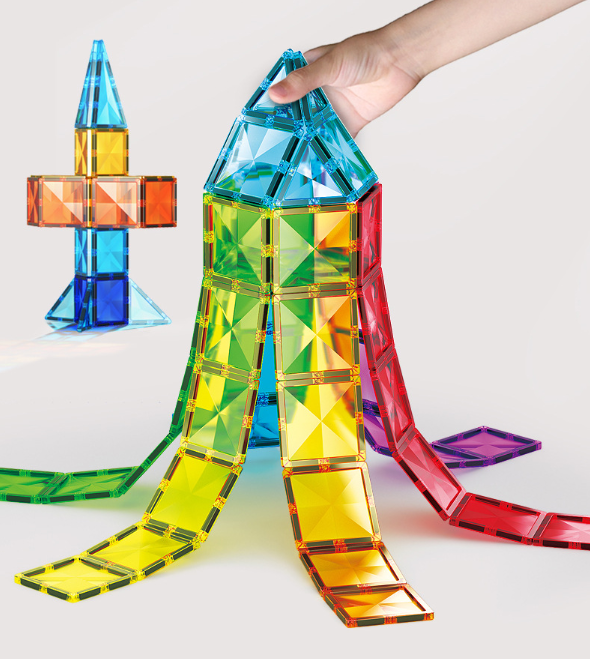 Magnetic Tiles Rainbow 100Pc Mag-Paradise
