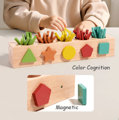 Montessori Math Wooden Magnetic Counting Sticks