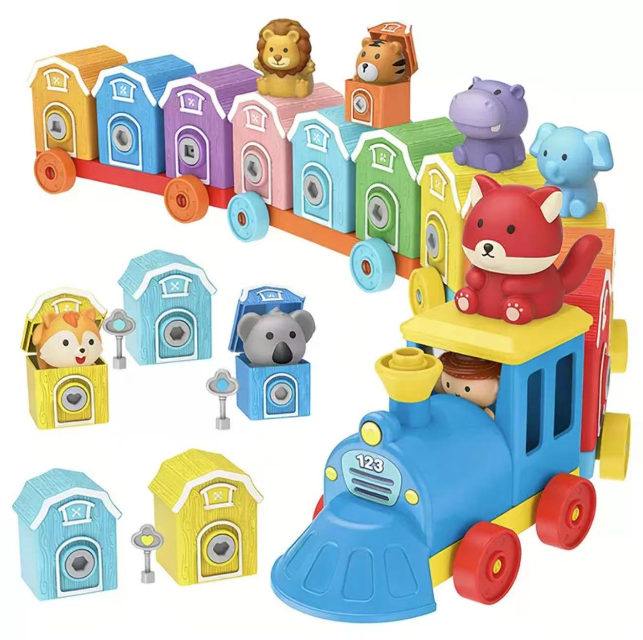 Match 'n Roll Forest Number Train - 20-Piece Educational Animal & Number Matching Toy Set for Toddlers 18+ Months