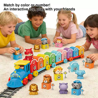 Match 'n Roll Forest Number Train - 20-Piece Educational Animal & Number Matching Toy Set for Toddlers 18+ Months