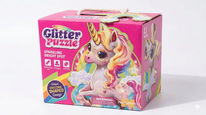 Unicorn Glitter Puzzle – 45-Piece Sparkling Puzzle